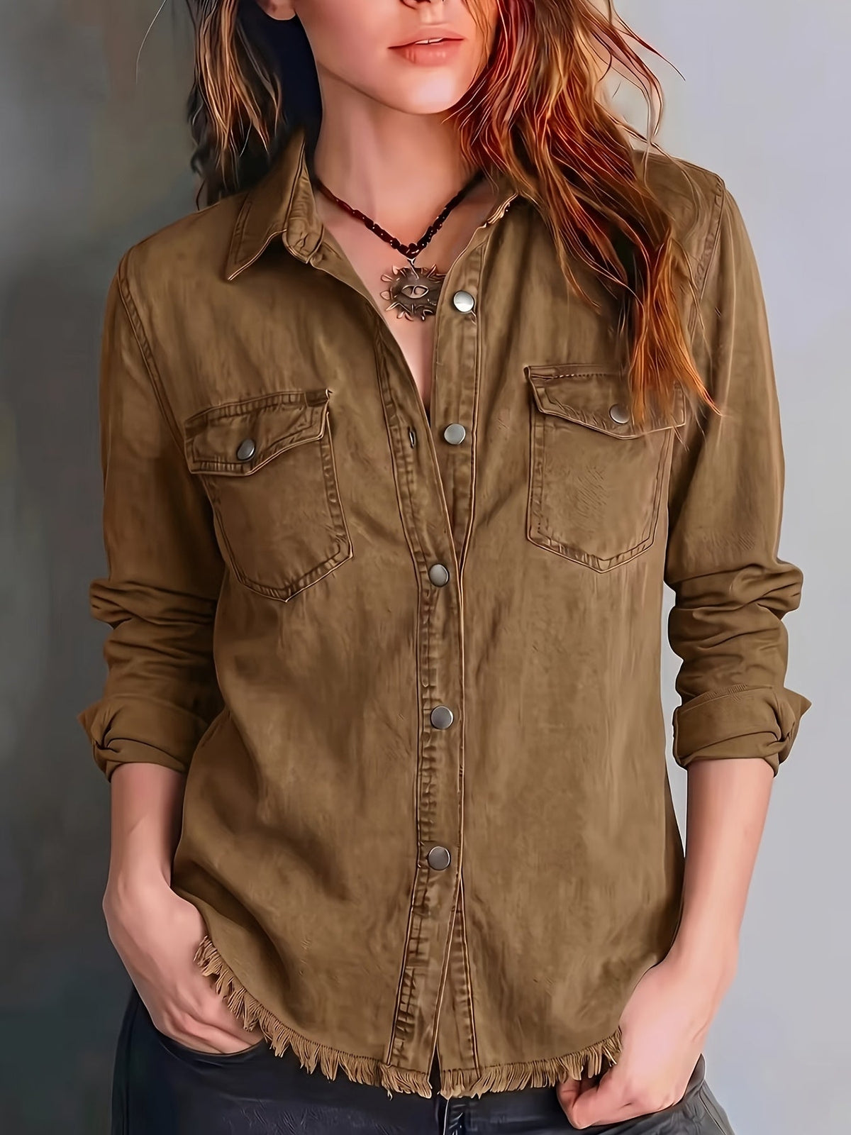 Blazka Button-Front Pocket Shirt