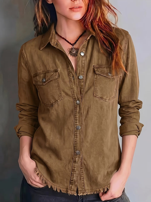 Blazka Button-Front Pocket Shirt
