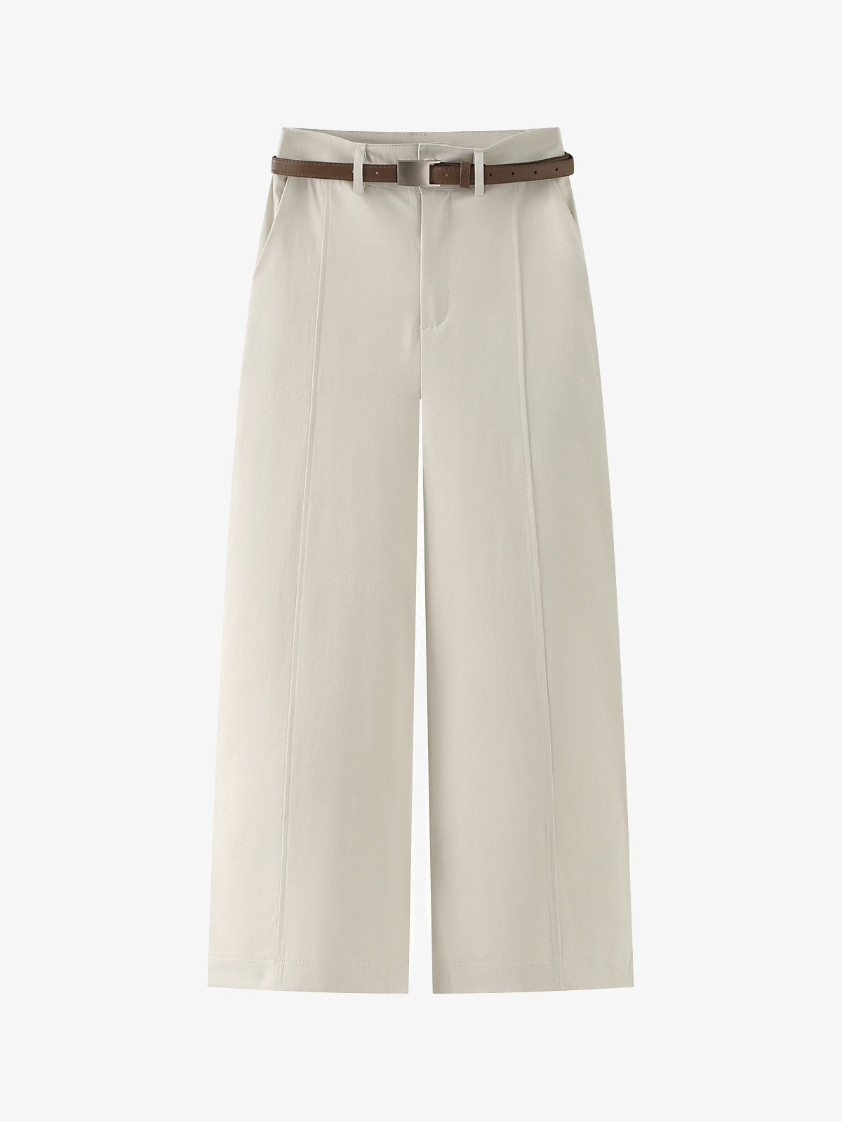 Livia Belted Straight-Leg Trousers