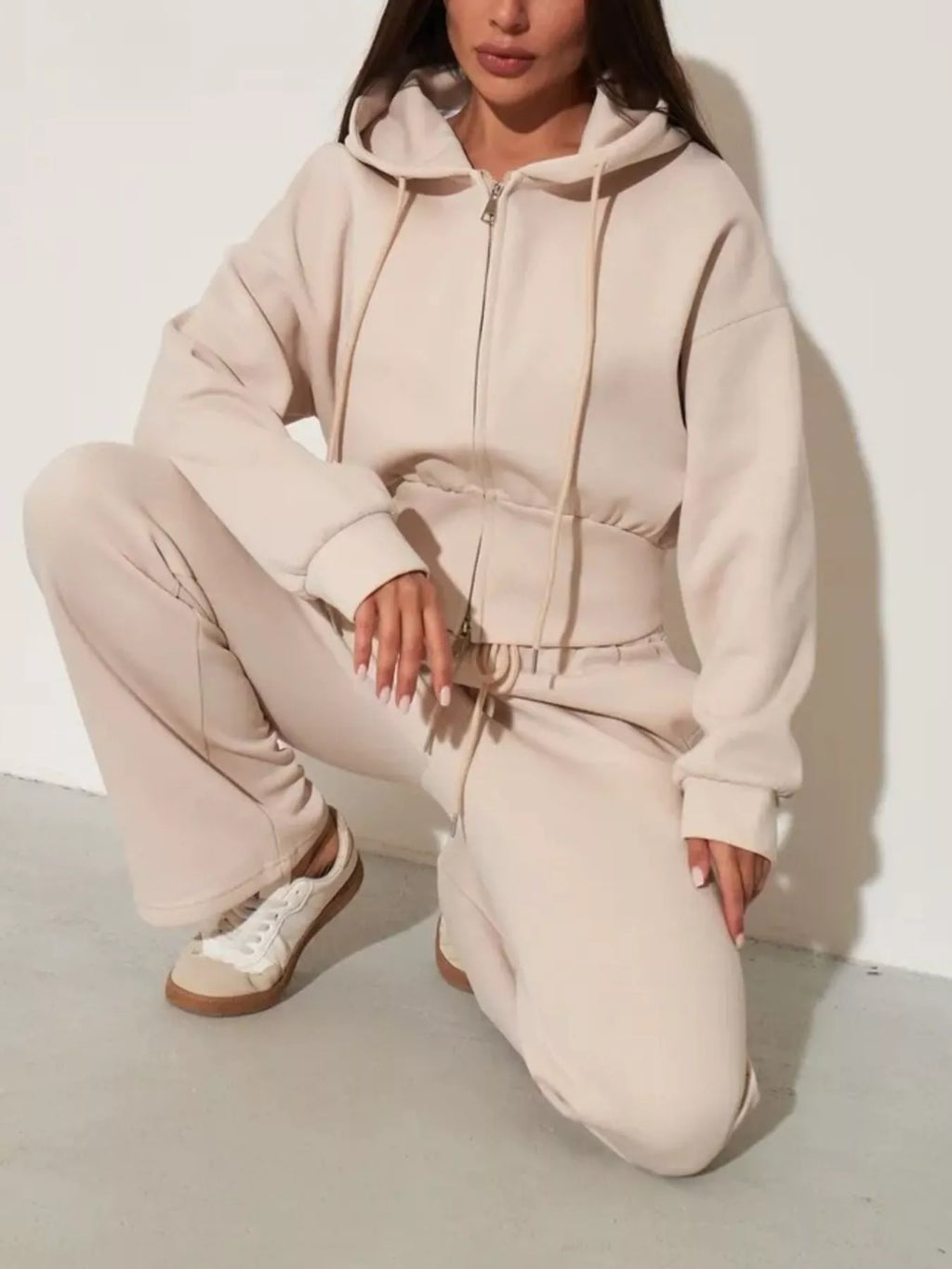 Xandra Hoodie & Wide-Leg Trouser Set