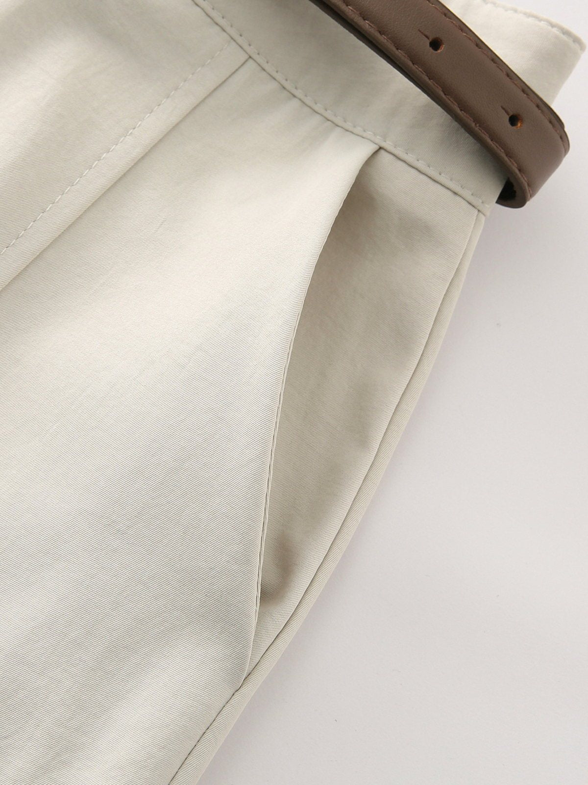Livia Belted Straight-Leg Trousers