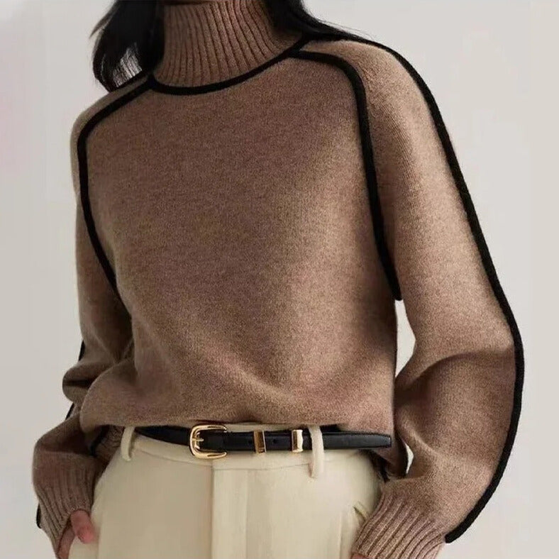Astrid Ribbed Turtleneck Sweater
