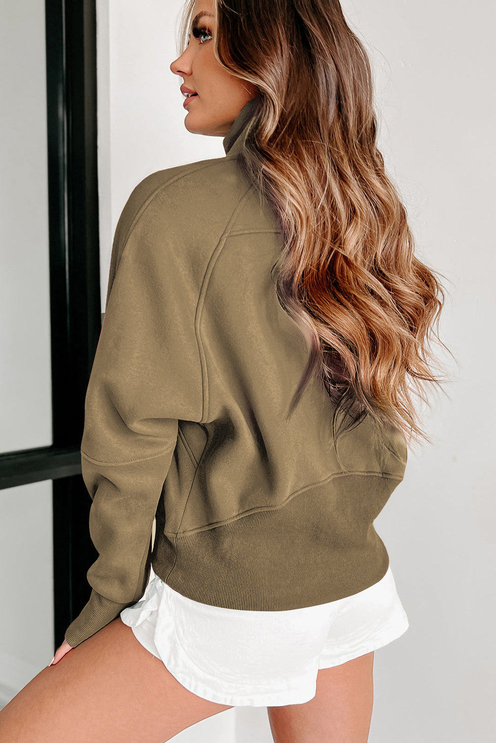 Tamsin Thumb-Hole Zip Sweatshirt