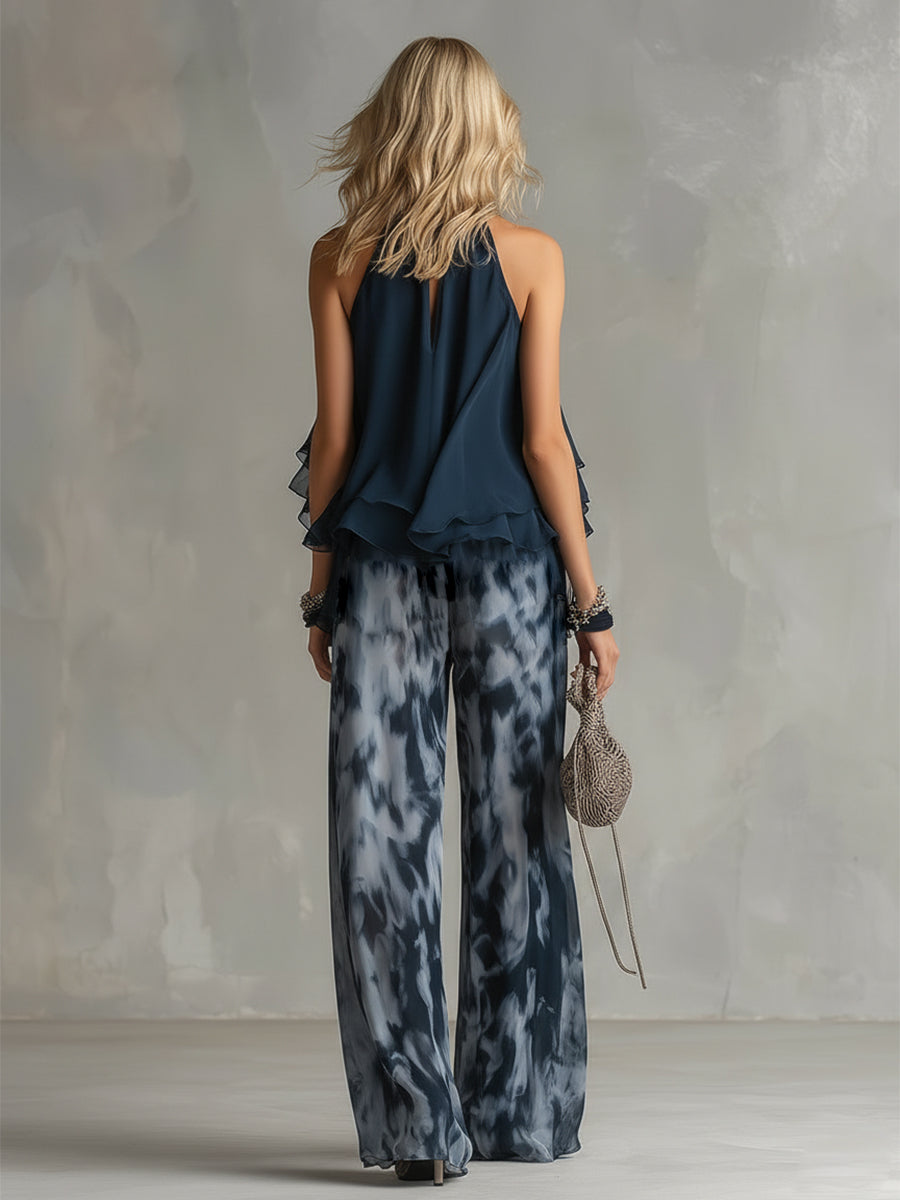 Cataleya Off-Shoulder Trouser Set