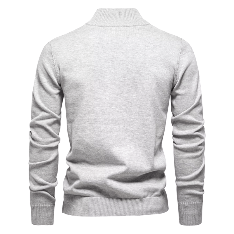 Dorian Zip-Front Knit Pullover