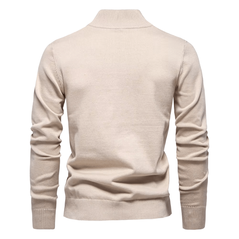 Dorian Zip-Front Knit Pullover