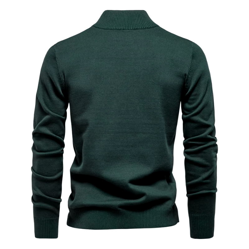 Dorian Zip-Front Knit Pullover