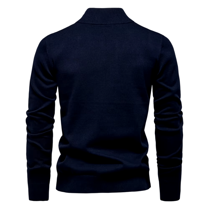 Dorian Zip-Front Knit Pullover