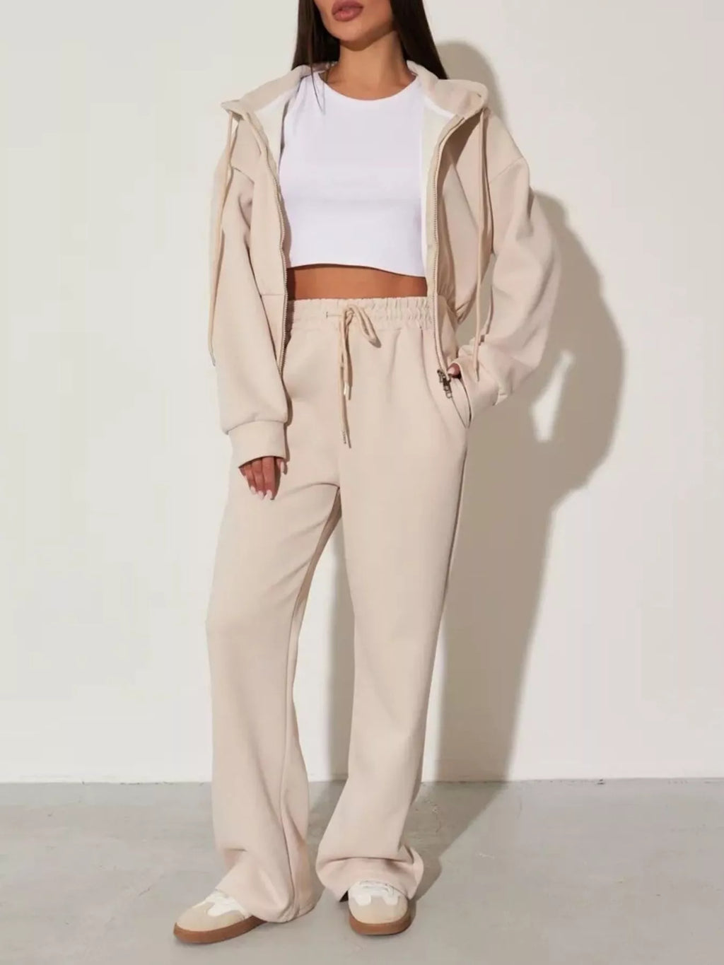Xandra Hoodie & Wide-Leg Trouser Set