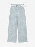 Freya Lurex Jacquard Wide-Leg Pants