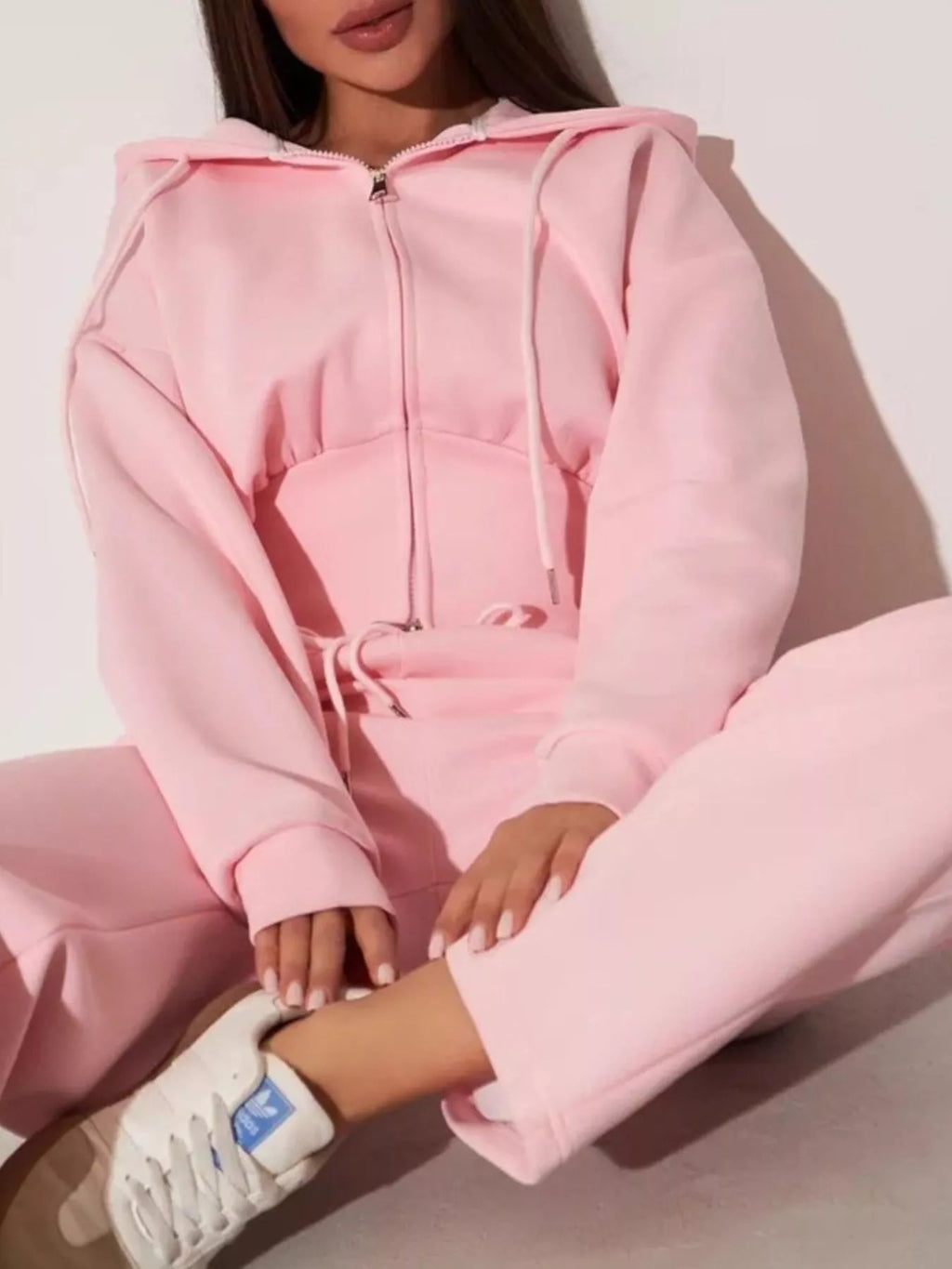 Xandra Hoodie & Wide-Leg Trouser Set