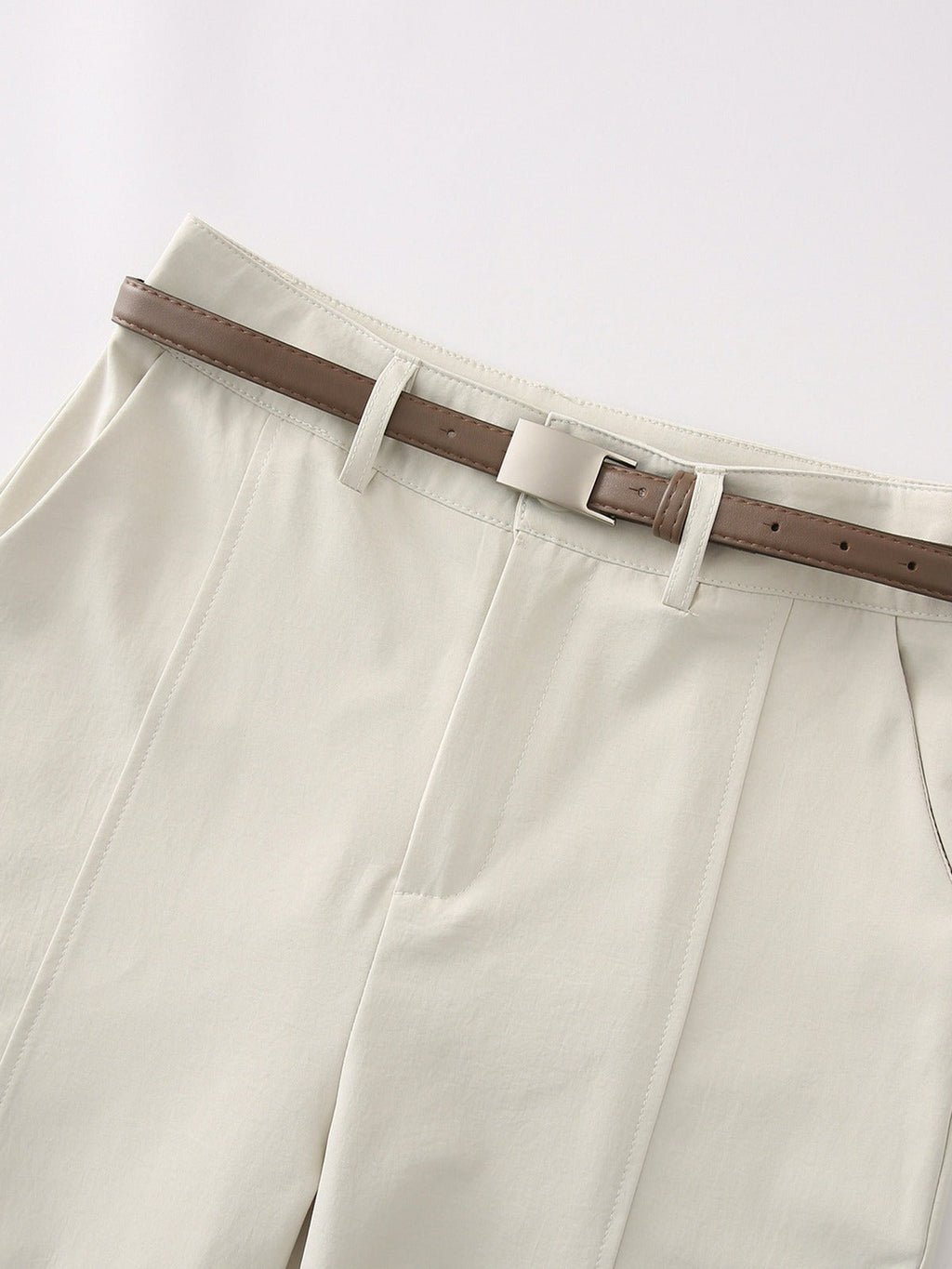 Livia Belted Straight-Leg Trousers