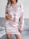 Cielo Cloud-Knit Top & Skirt Set