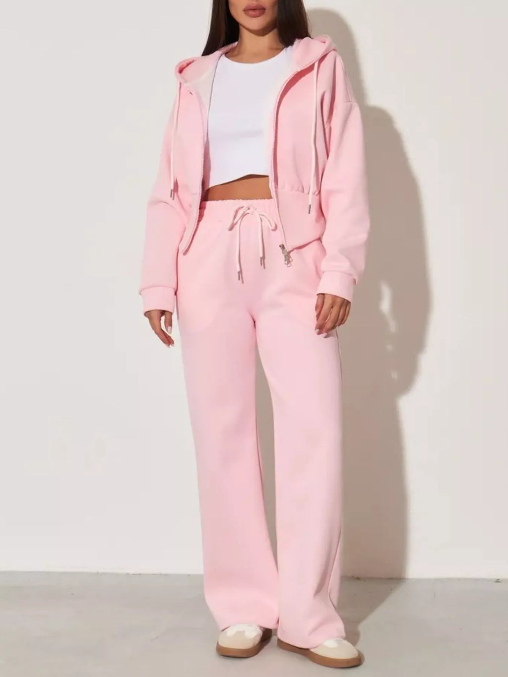 Xandra Hoodie & Wide-Leg Trouser Set