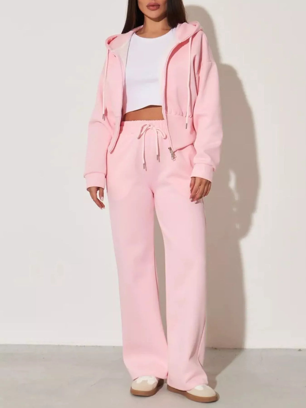 Xandra Hoodie & Wide-Leg Trouser Set