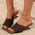 Fleur Block-Heel Sandals