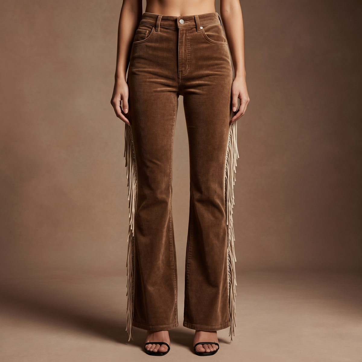Cara Frayed-Hem Straight Jeans