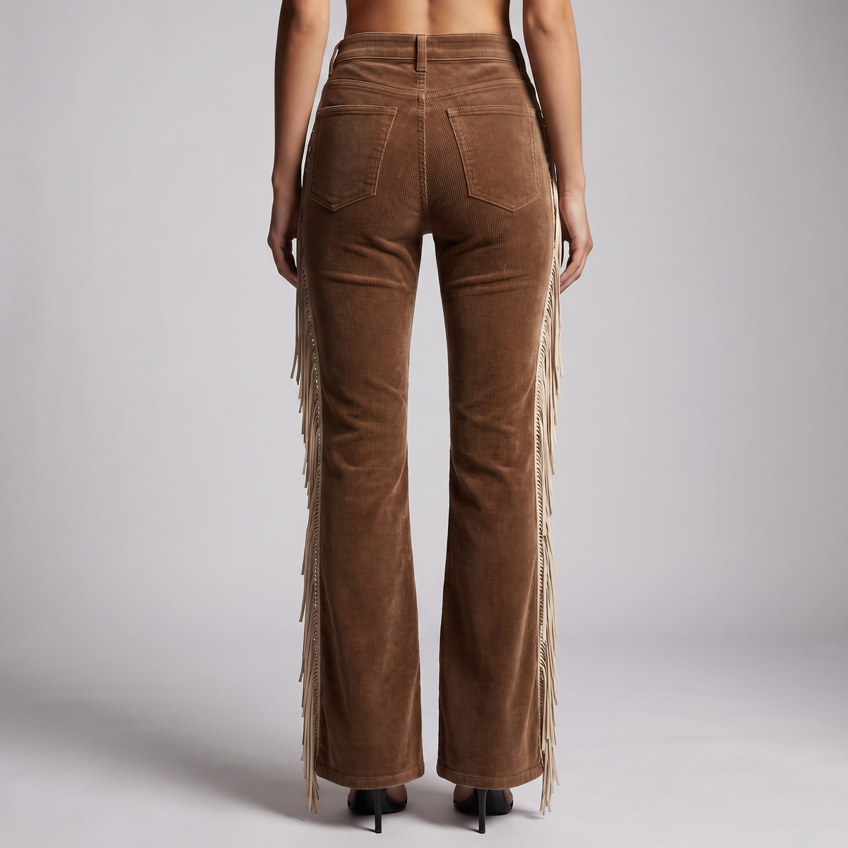 Cara Frayed-Hem Straight Jeans