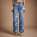 Victoria Wide-Leg Denim Jeans