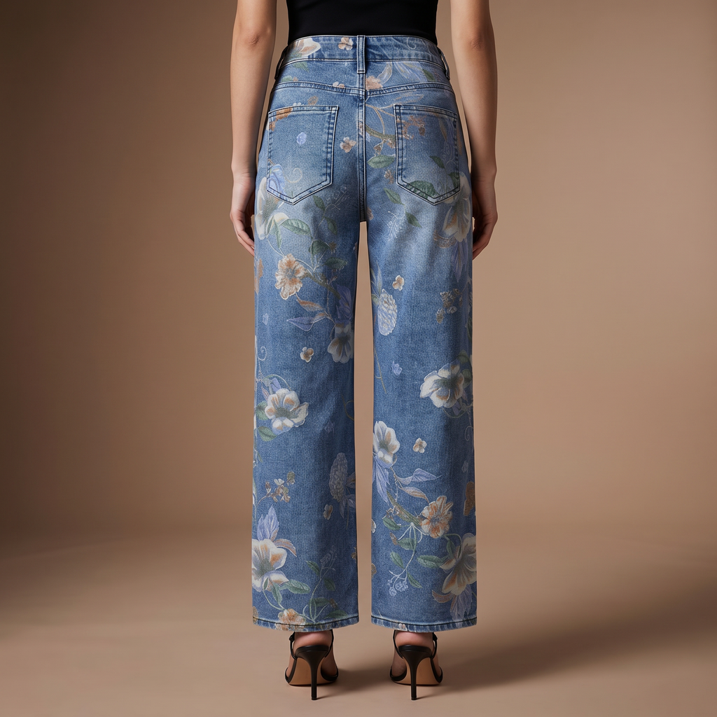 Victoria Wide-Leg Denim Jeans