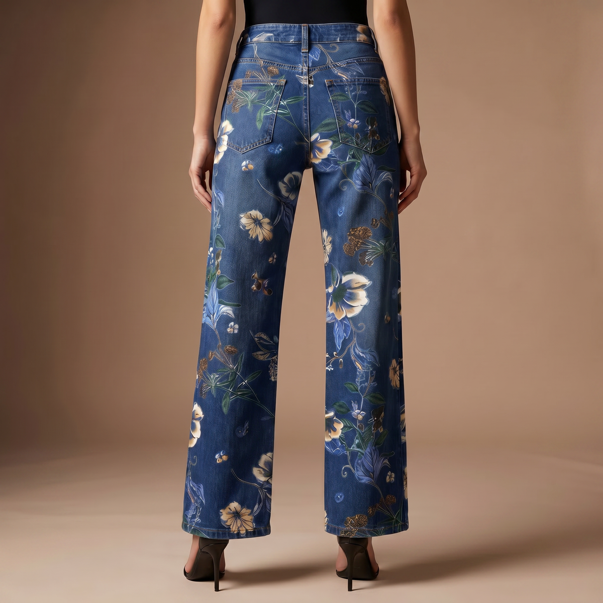 Victoria Wide-Leg Denim Jeans