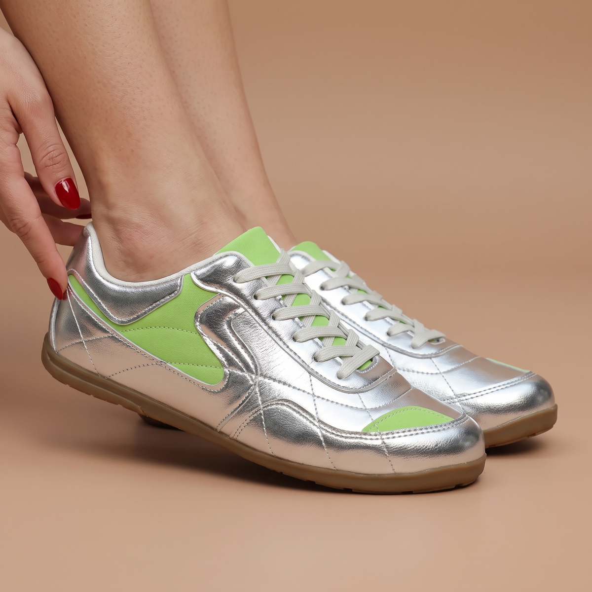 Ottavia Metallic Slingback Flats