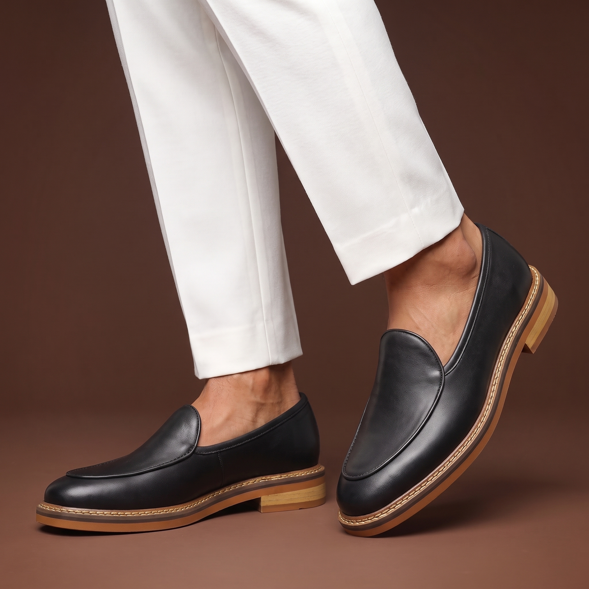 Grayson Welt-Stitched Loafers