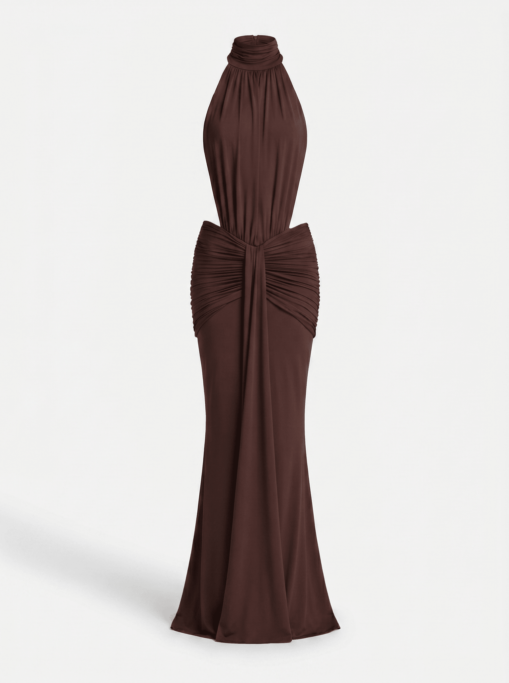 Silvia Halter Cut-Out Maxi Dress