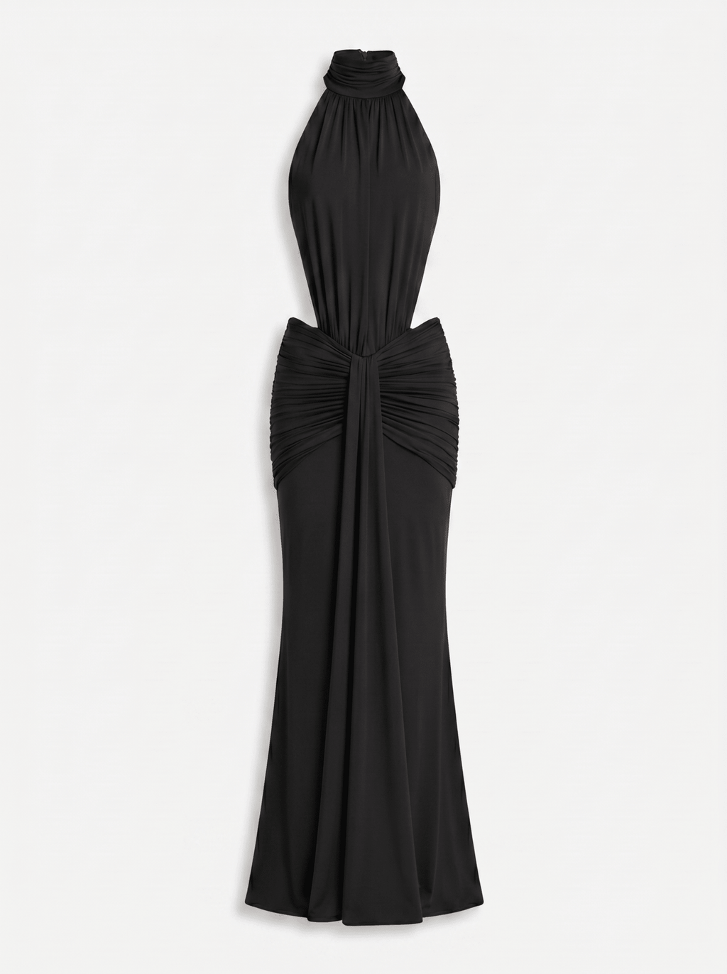 Silvia Halter Cut-Out Maxi Dress