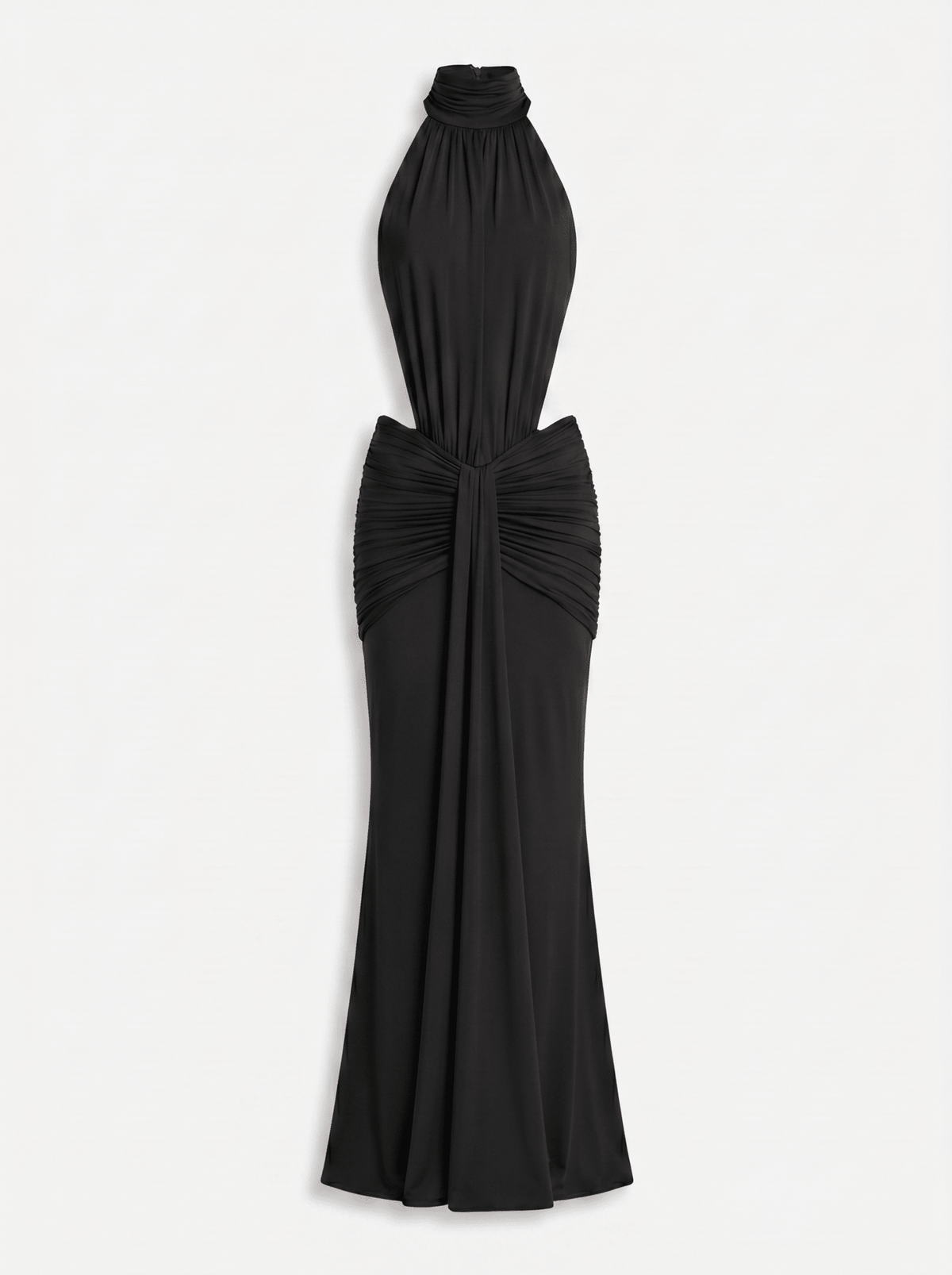 Silvia Halter Cut-Out Maxi Dress
