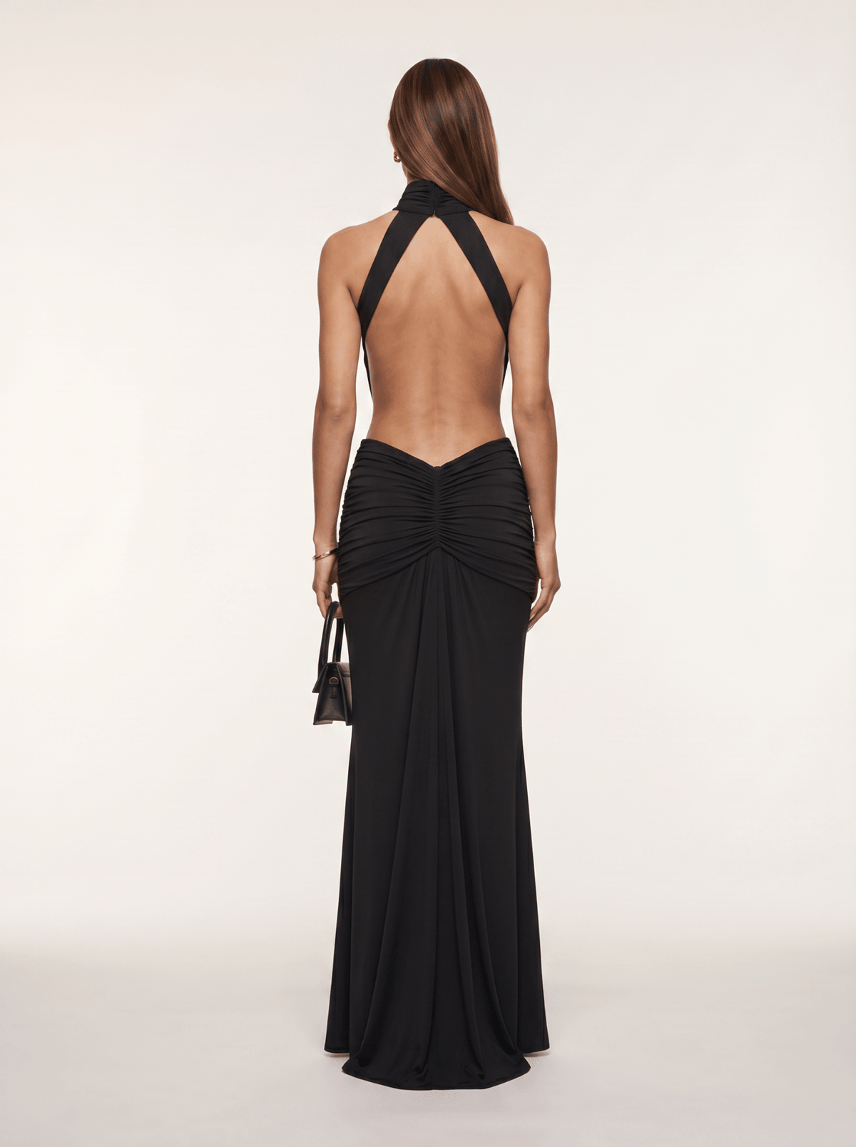 Silvia Halter Cut-Out Maxi Dress