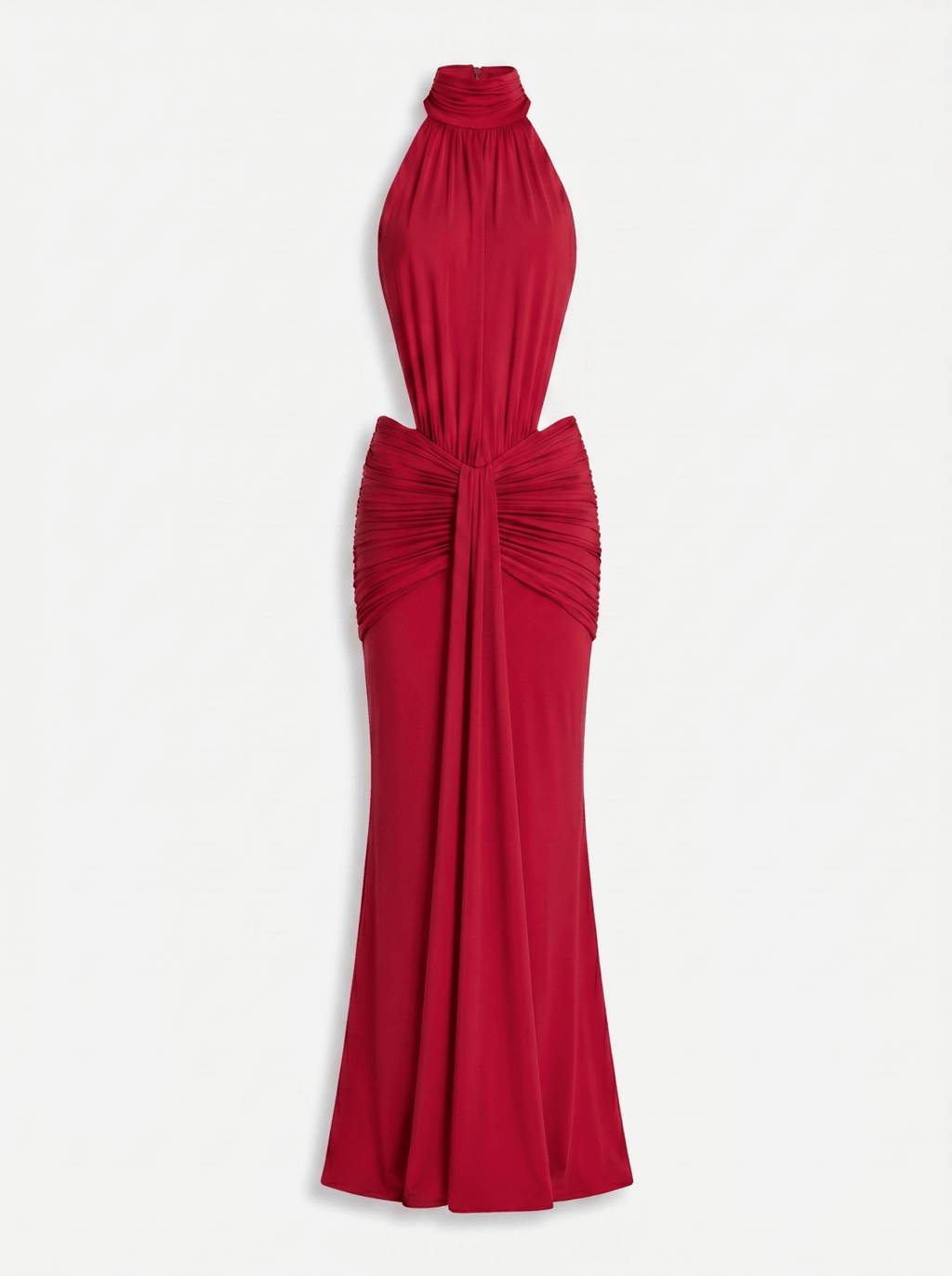 Silvia Halter Cut-Out Maxi Dress
