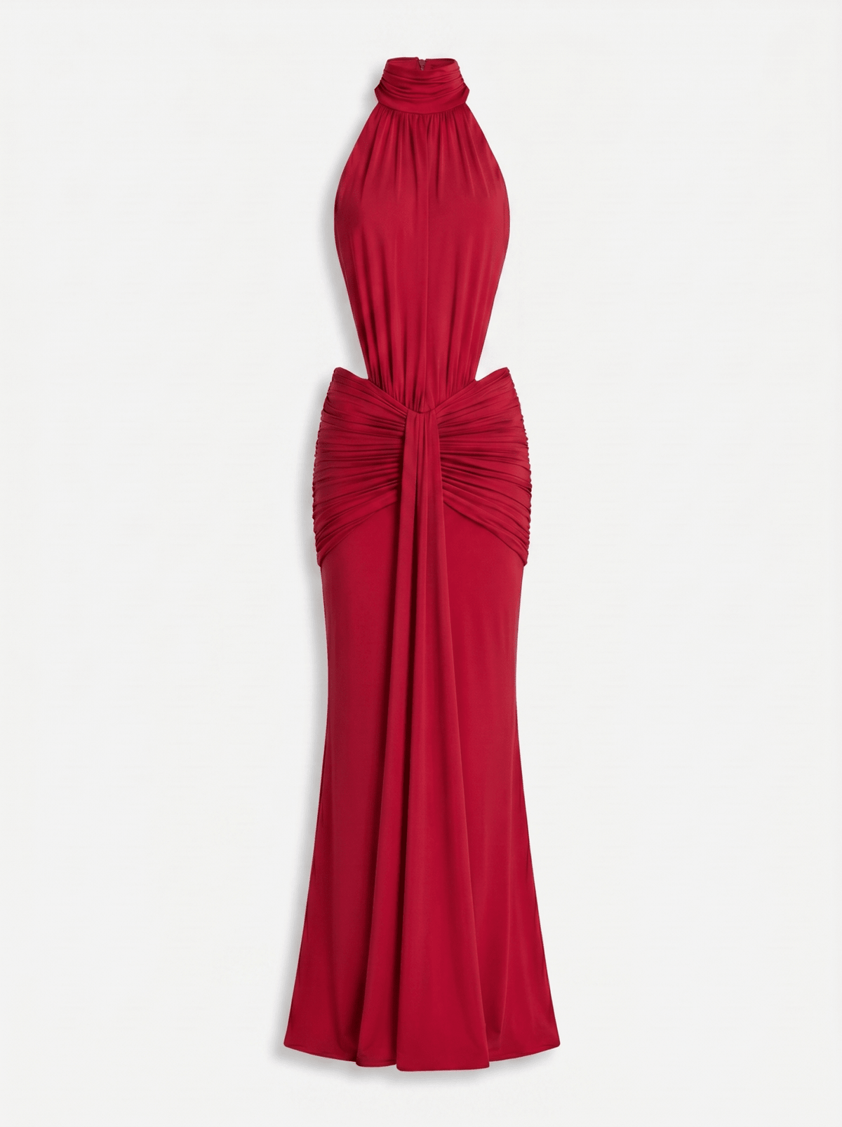 Silvia Halter Cut-Out Maxi Dress