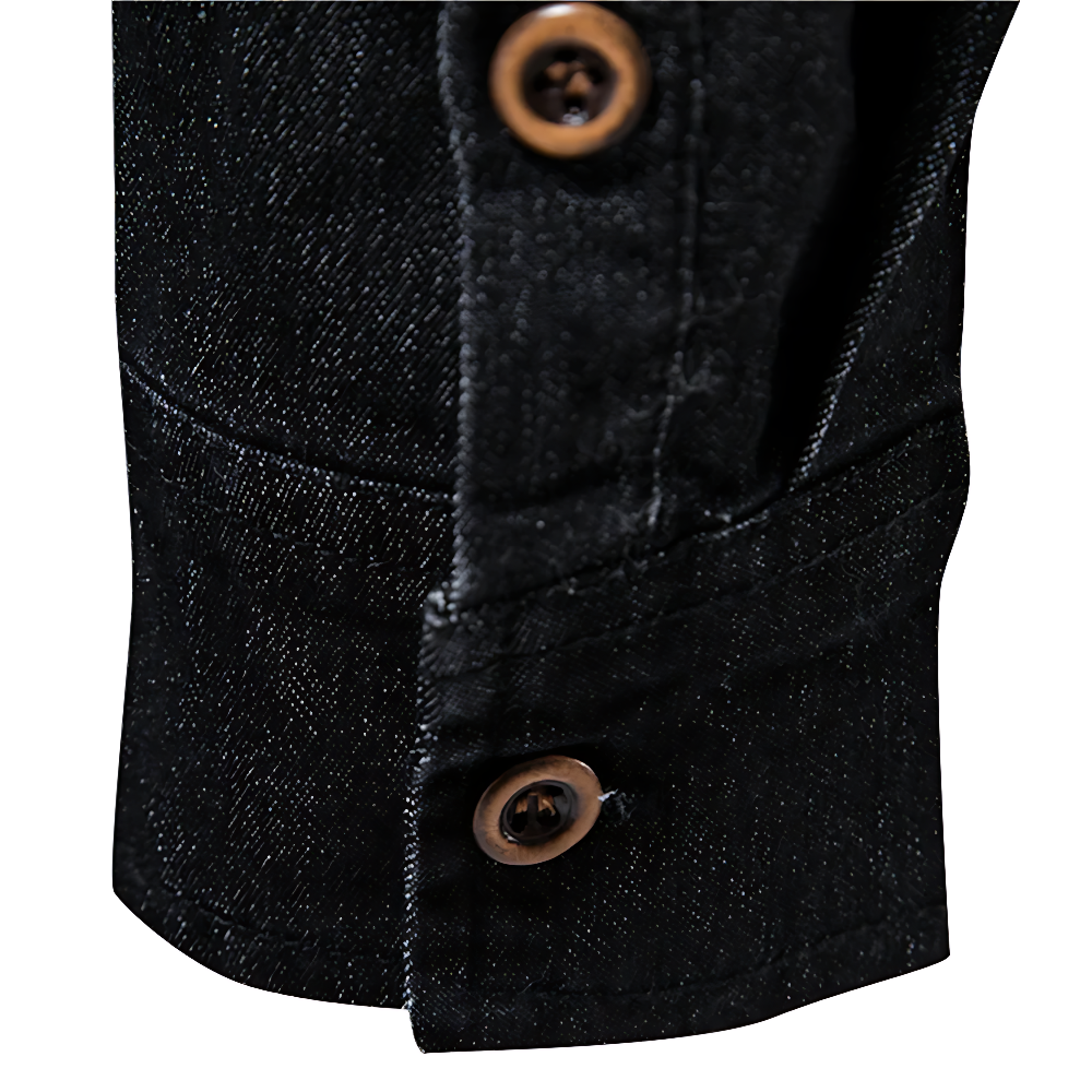 Ansel Denim Polo Shirt