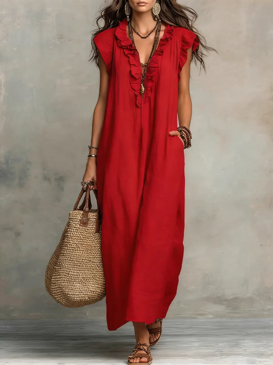 Camélia Boho Maxi Dress