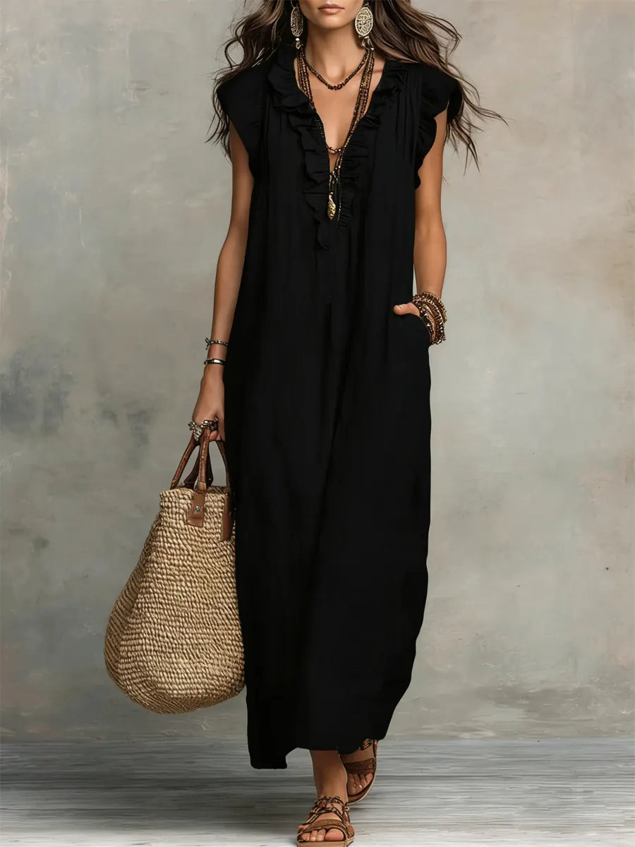 Camélia Boho Maxi Dress