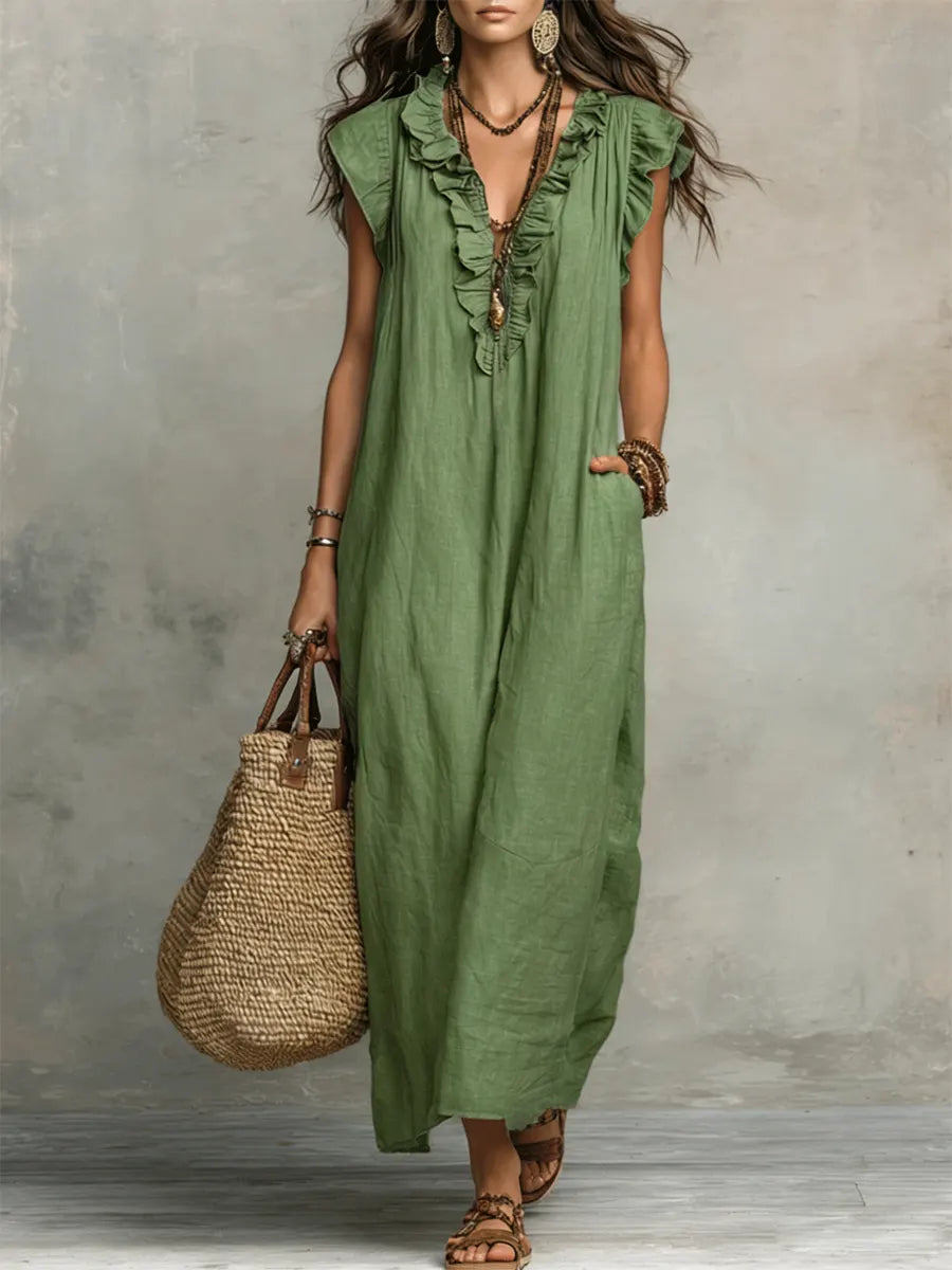 Camélia Boho Maxi Dress