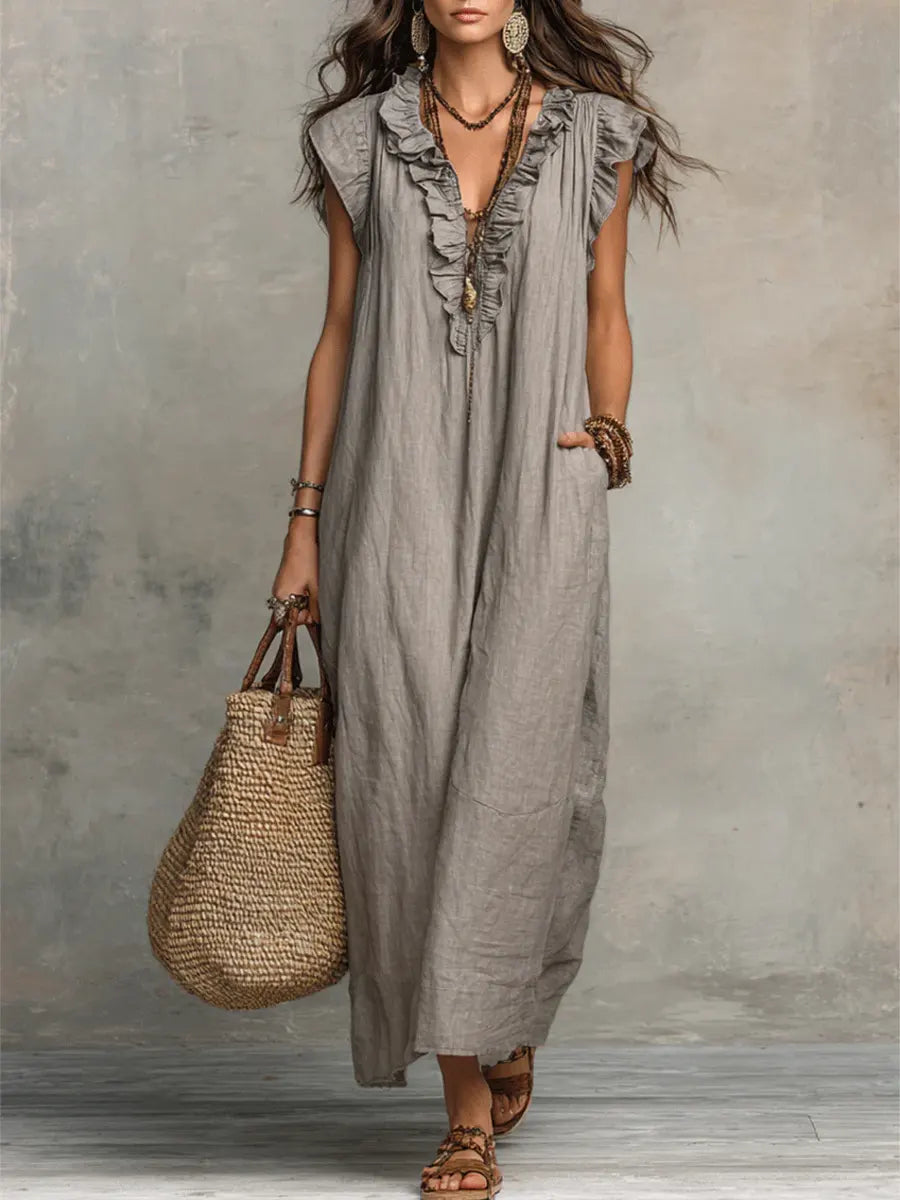 Camélia Boho Maxi Dress