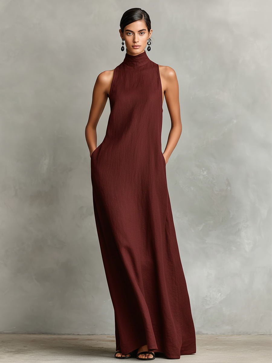 Imeria Halter Maxi Dress