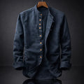 Ashton Stand-Collar Cotton Shirt